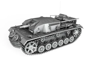 stug iii - ausf b - wien 3D Model
