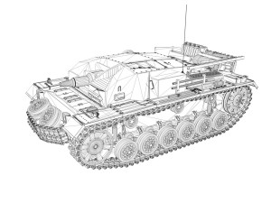 stug iii - ausf b - wien 3D Model