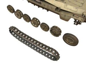 sdkfz 250 - reconnaissance halftruck - 23 pzdiv 3D Model