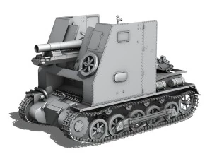 sturmpanzer1 - bison - 5pzdiv 3D Model