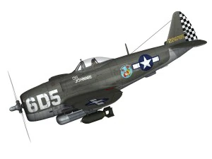 republic p-47 thunderbolt - oh johnnie 3D Model