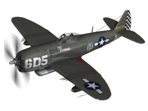 republic p-47 thunderbolt - oh johnnie 3D Model