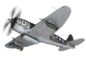 republic p-47 thunderbolt - oh johnnie 3D Модель
