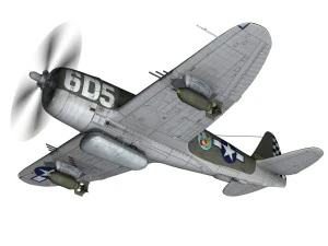 republic p-47 thunderbolt - oh johnnie 3D Model