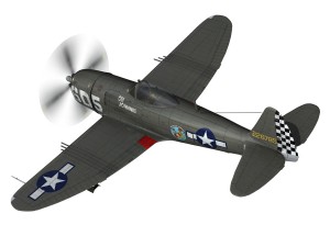 republic p-47 thunderbolt - oh johnnie 3D Модель
