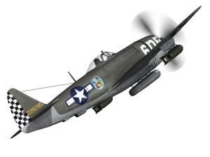 republic p-47 thunderbolt - oh johnnie 3D Модель