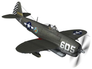 republic p-47 thunderbolt - oh johnnie 3D Модель