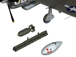 republic p-47 thunderbolt - oh johnnie 3D Model