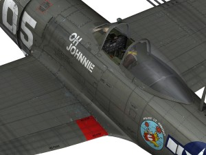republic p-47 thunderbolt - oh johnnie 3D Модель
