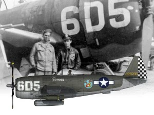 republic p-47 thunderbolt - oh johnnie 3D Model