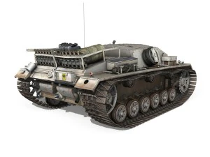 stug iii - ausf d - stug circa 197 Modello 3D