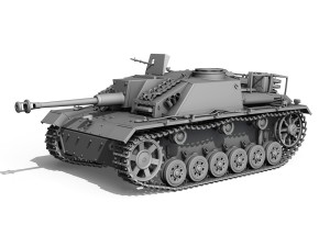 stug iii - ausfg - 1024 - early production 3D-Modell