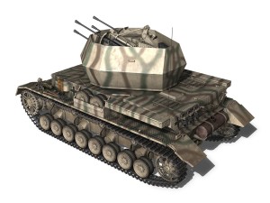 flakpanzer iv - wirbelwind - sss-pzabt 102 Modèle 3D