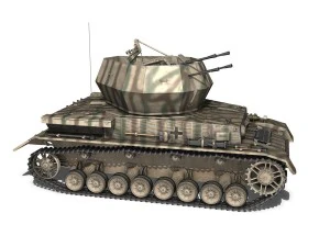 flakpanzer iv - wirbelwind - sss-pzabt 102 3D Model
