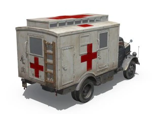 opel blitz - caminh&atilde;o ambul&acirc;ncia 3t - 11 pzdiv Modelo 3D