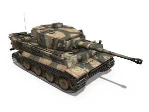 panzer vi - tiger - s33 - early production 3D Model