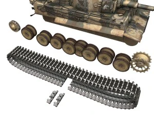 panzer vi - tiger - s33 - early production 3D Model