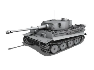 panzer vi - tiger - s33 - early production 3D Model