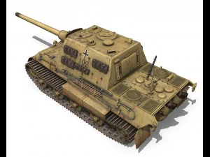sdkfz 186 jagdtiger - porsche production 3D Model