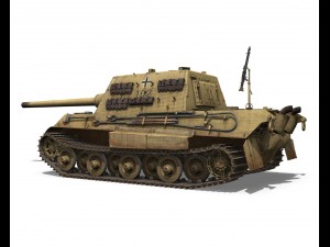sdkfz 186 jagdtiger - porsche production 3D Model