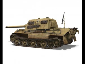 sdkfz 186 jagdtiger - porsche production 3D Model