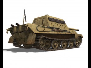 sdkfz 186 jagdtiger - porsche production 3D Model