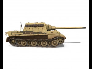 sdkfz 186 jagdtiger - porsche production 3D Model