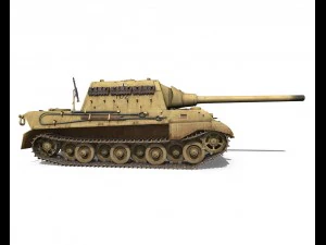 sdkfz 186 jagdtiger - porsche production 3D Model