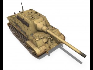 sdkfz 186 jagdtiger - porsche production 3D Model