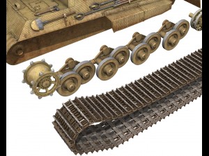 sdkfz 186 jagdtiger - porsche production 3D Model