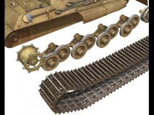 sdkfz 186 jagdtiger - porsche production 3D Model