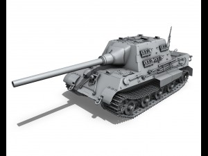 sdkfz 186 jagdtiger - porsche production 3D Model