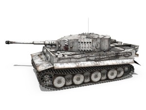 panzer vi - tiger - 231 - early production 3D 模型