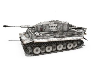 panzer vi - tiger - 231 - early production 3D Model
