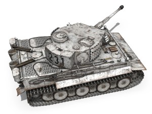 panzer vi - tiger - 231 - early production 3D 模型