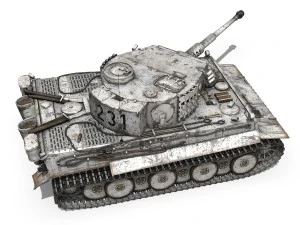 panzer vi - tiger - 231 - early production 3D Model