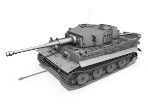 panzer vi - tiger - 231 - early production 3D 模型