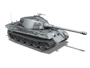 panzerkampfwagen vi - ausf b - tiger ii - 124 3Dモデル