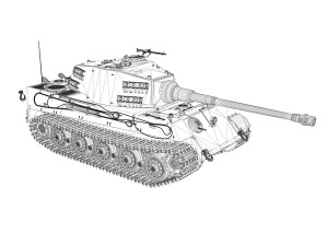 panzerkampfwagen vi - ausf b - tiger ii - 124 3Dモデル