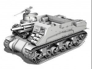 m7 priest - franche-comte 3D 模型