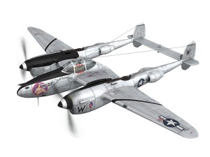 lockheed p-38 lightning - wicked woman 3Dモデル