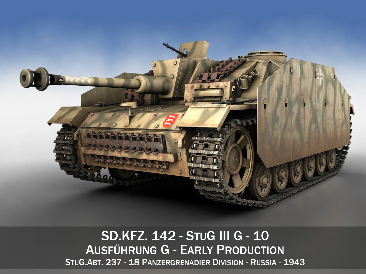 stug iii - ausfg - 10 - early production 3D Model .c4d .max .obj .3ds .fbx .stl .blend