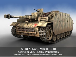 stug iii - ausfg - 10 - early production 3D Model