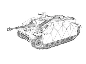 stug iii - ausfg - 10 - early production 3D Model