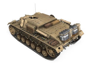stug iii - ausfd - dak 3D Model