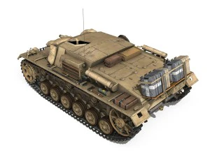 stug iii - ausfd - dak 3D Model