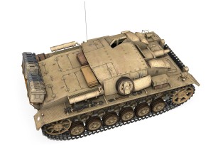 stug iii - ausfd - dak 3D Model