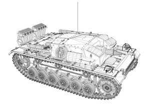 stug iii - ausfd - dak 3D Model
