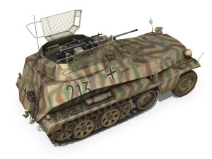 sdkfz 250 - reconnaissance halftruck - 116 pzdi 3D Модель