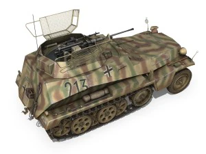 sdkfz 250 - reconnaissance halftruck - 116 pzdi 3D Model